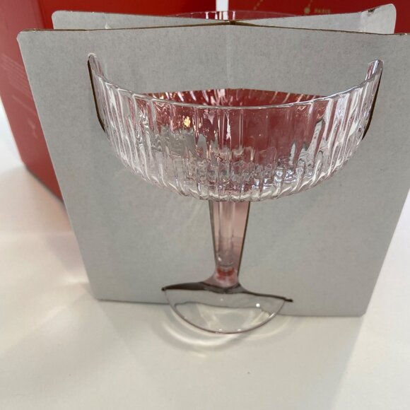 Set Of 2 Nespresso Champagne Coupes Glasses With Decorative Boxes - Paris & New - Picture 6 of 16